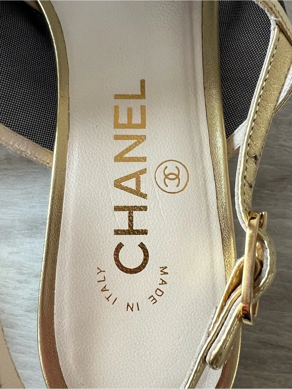 Chanel Mesh Sandals size 38